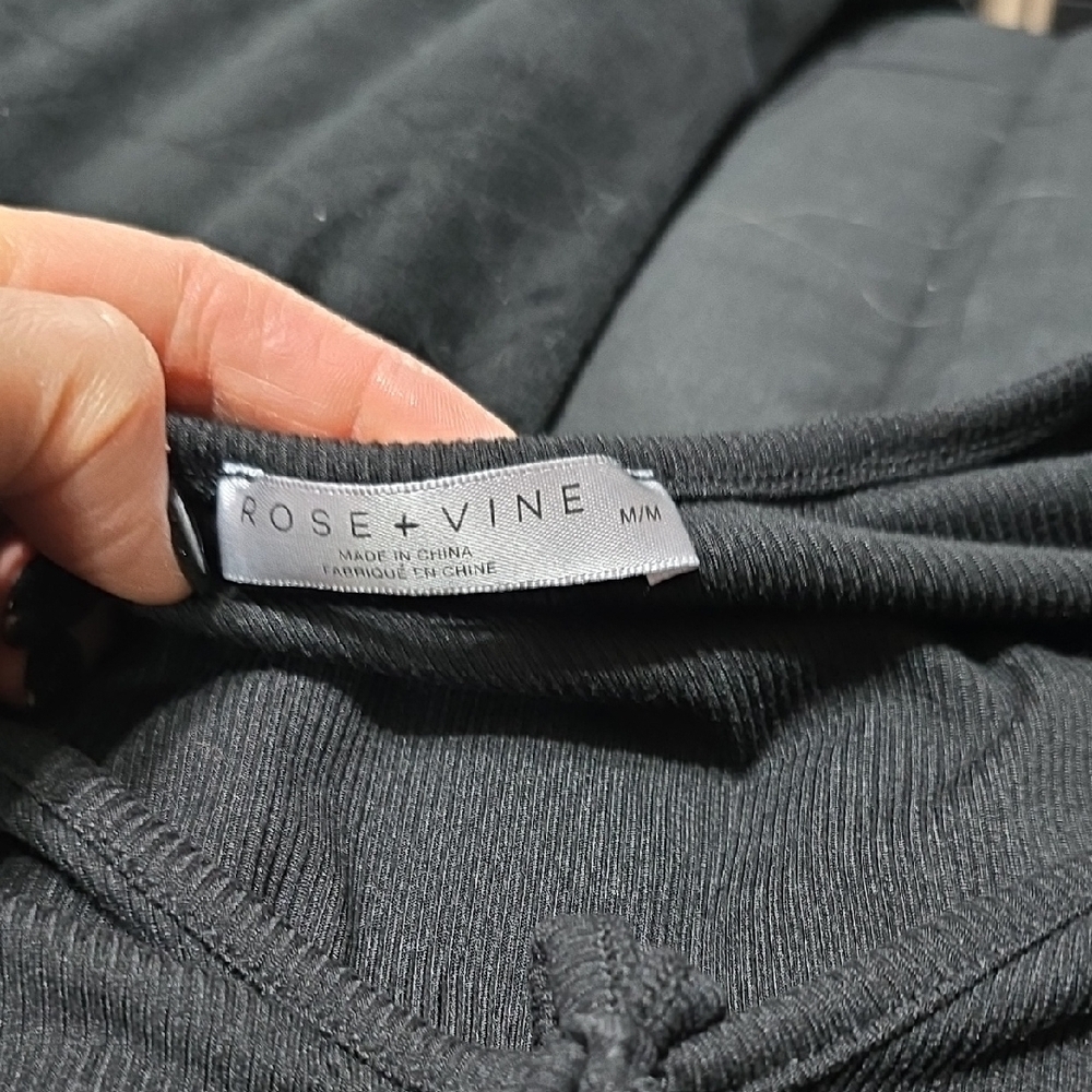 Women's Black Pajama Set - Picture 3 of 6